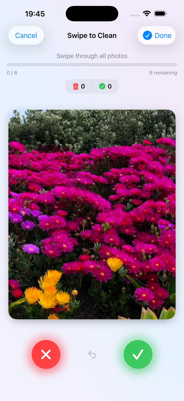 Clean Gallery — Swipe to clean