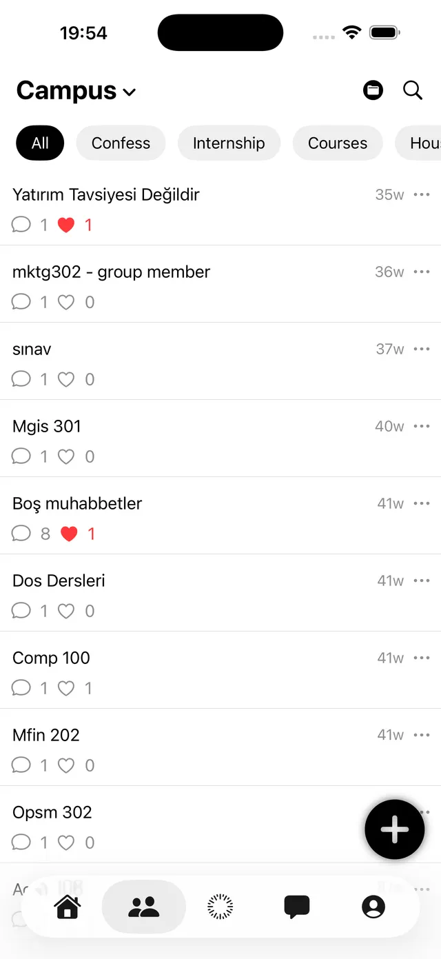 UniChat — Anonymous forum